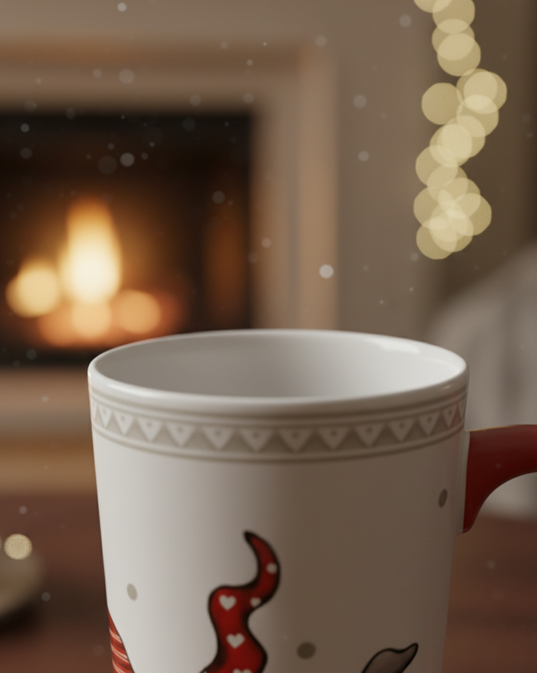 Kerst Mok Santa Claus – 550 ml Rood-Wit