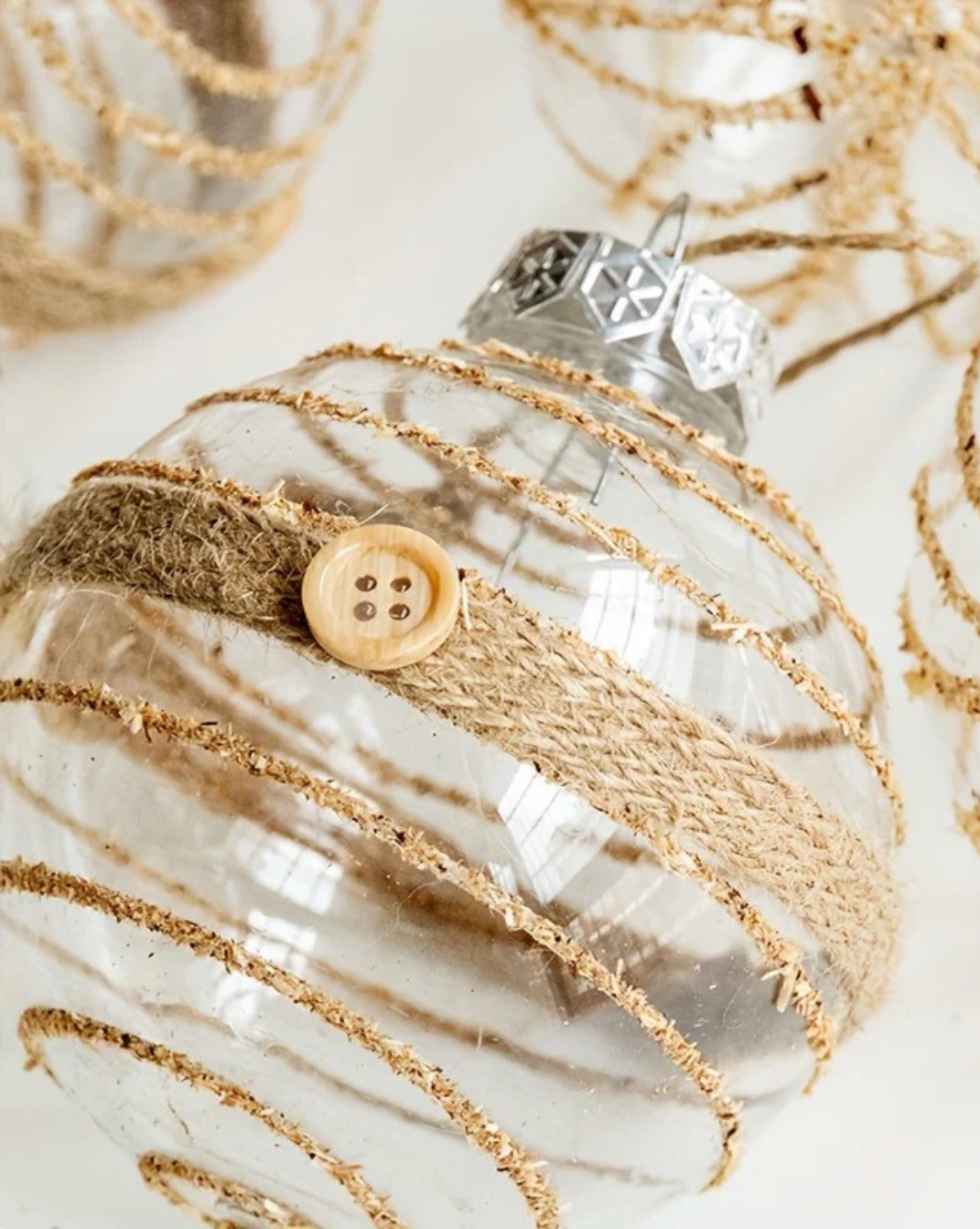 Boho-Design Kerstballen-Set – 6 Stuks