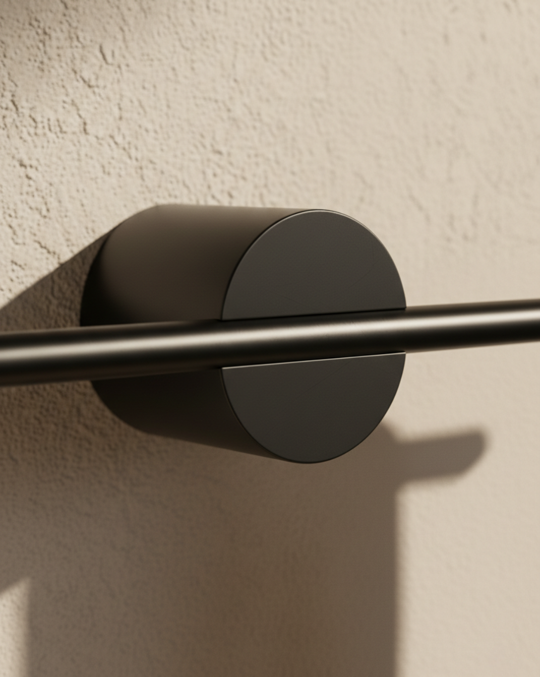 Uitschuifbaar Handdoekrek RVS – Verstelbare Wandmontage met Houtlook