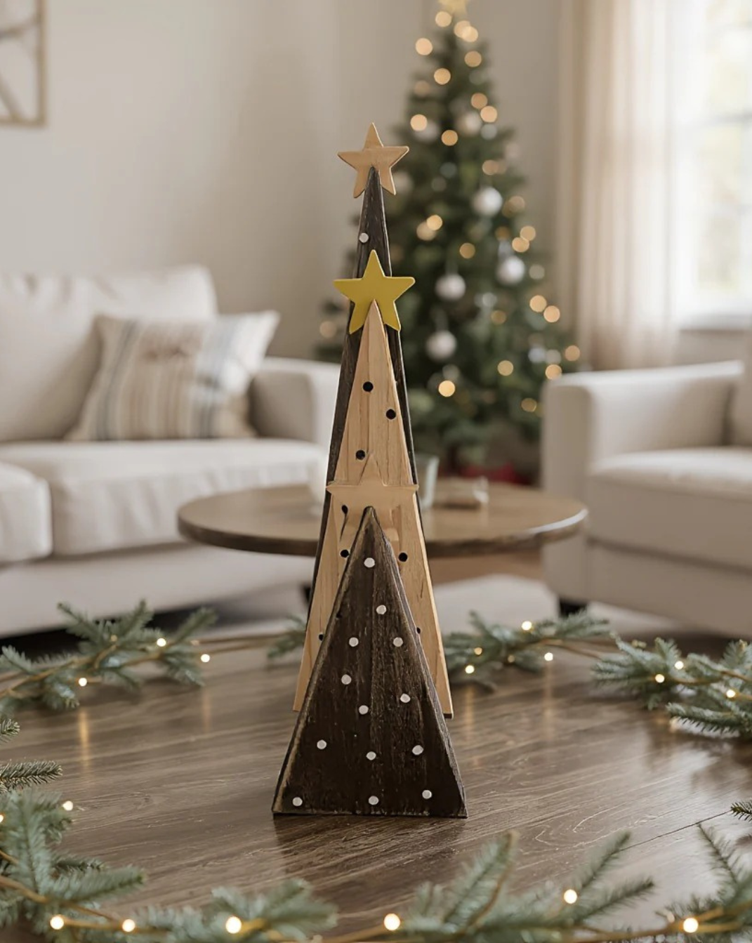 3-delige boheemse kerstboom-set