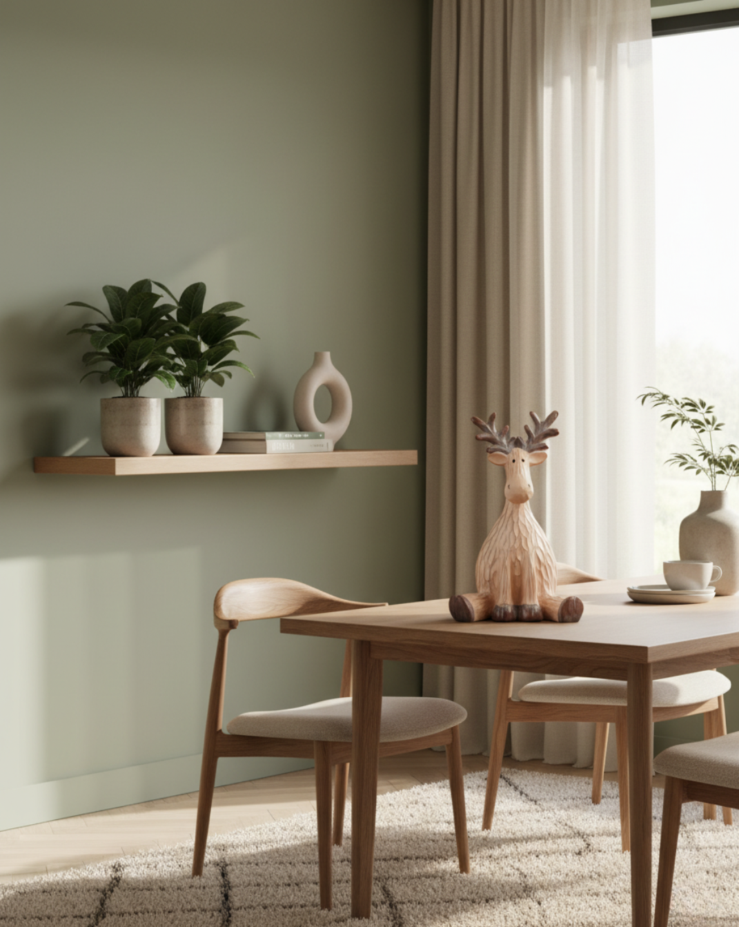 Feestelijk Rendier beeld - Kerstdecoratie vol Sfeer