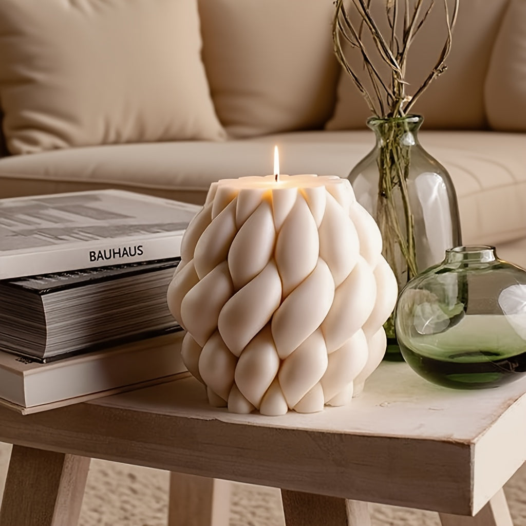 Geometrische Kaars - Moderne Decoratie met Vanillegeur