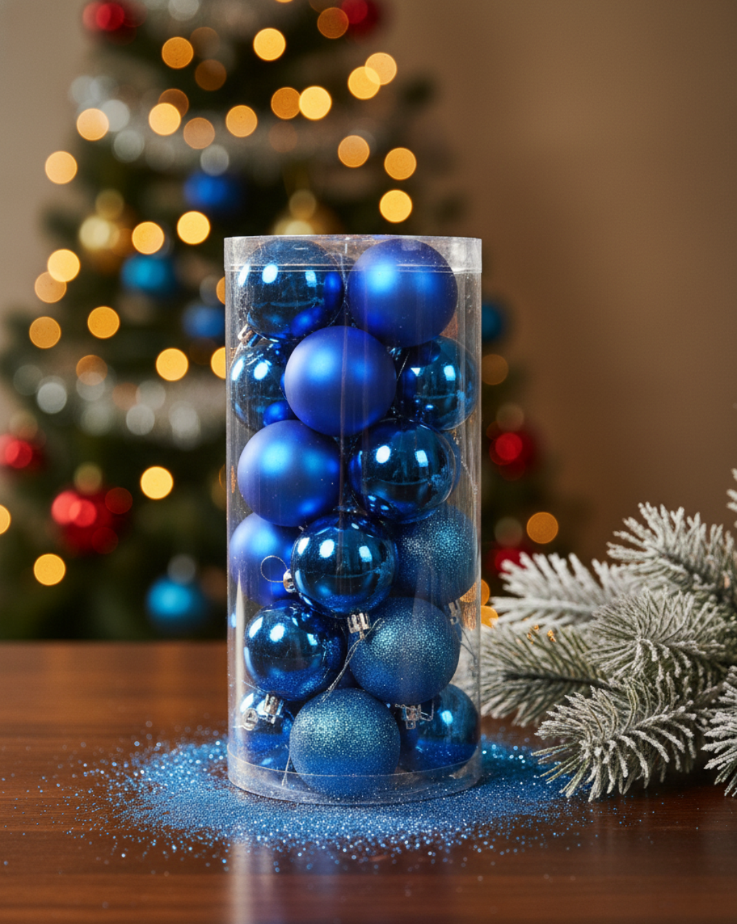Basic kerstballen - 24 stuks