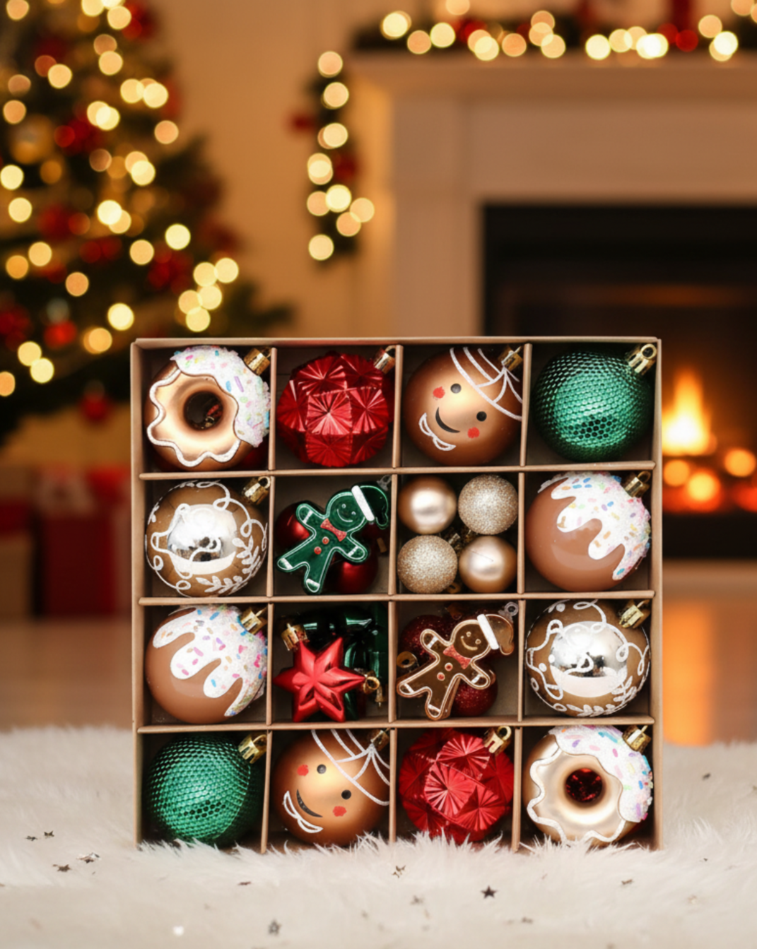 Shatterproof kerstballen-set 42 stuks