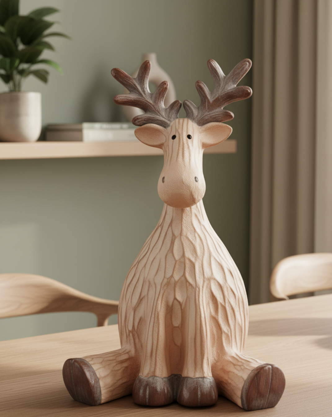 Feestelijk Rendier beeld - Kerstdecoratie vol Sfeer