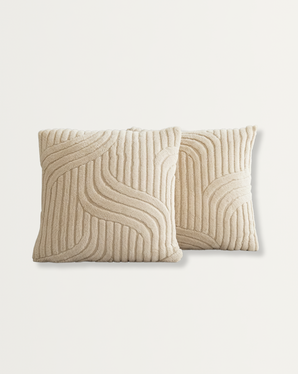 Boho Abstracte Kussenhoezen Set van 2 – Zachte Pluche Geometrische Patroon, 12x20, 18x18, 50.8x50.8 cm