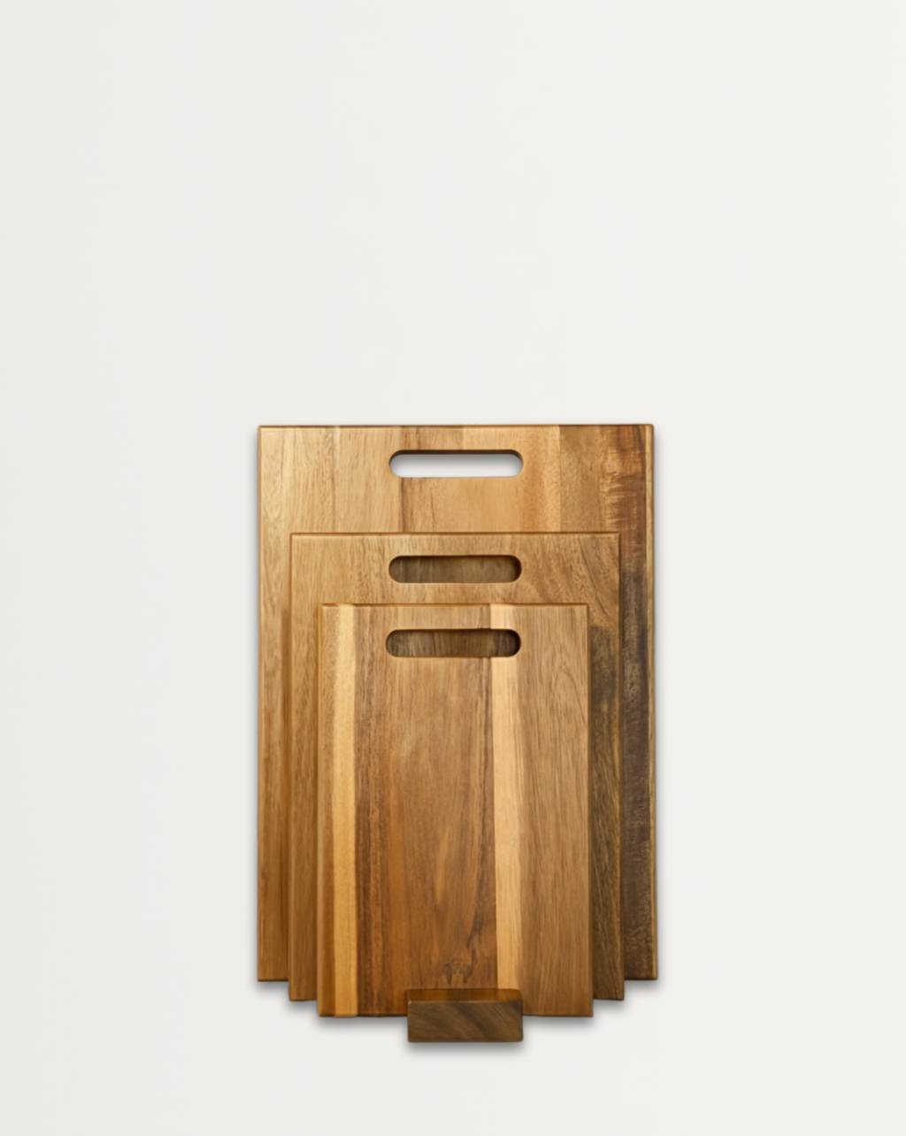 Houten Snijplank van Acaciahout – Voedselveilig Keukenaccessoire met Handvatten voor Vlees, Kaas en Groenten, 40 x 30 cm