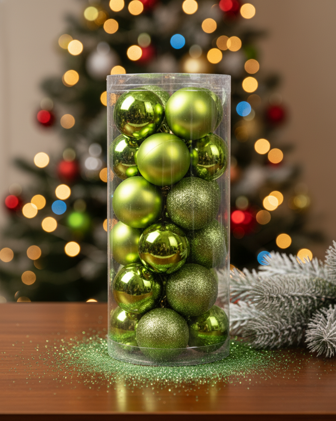 Basic kerstballen - 24 stuks