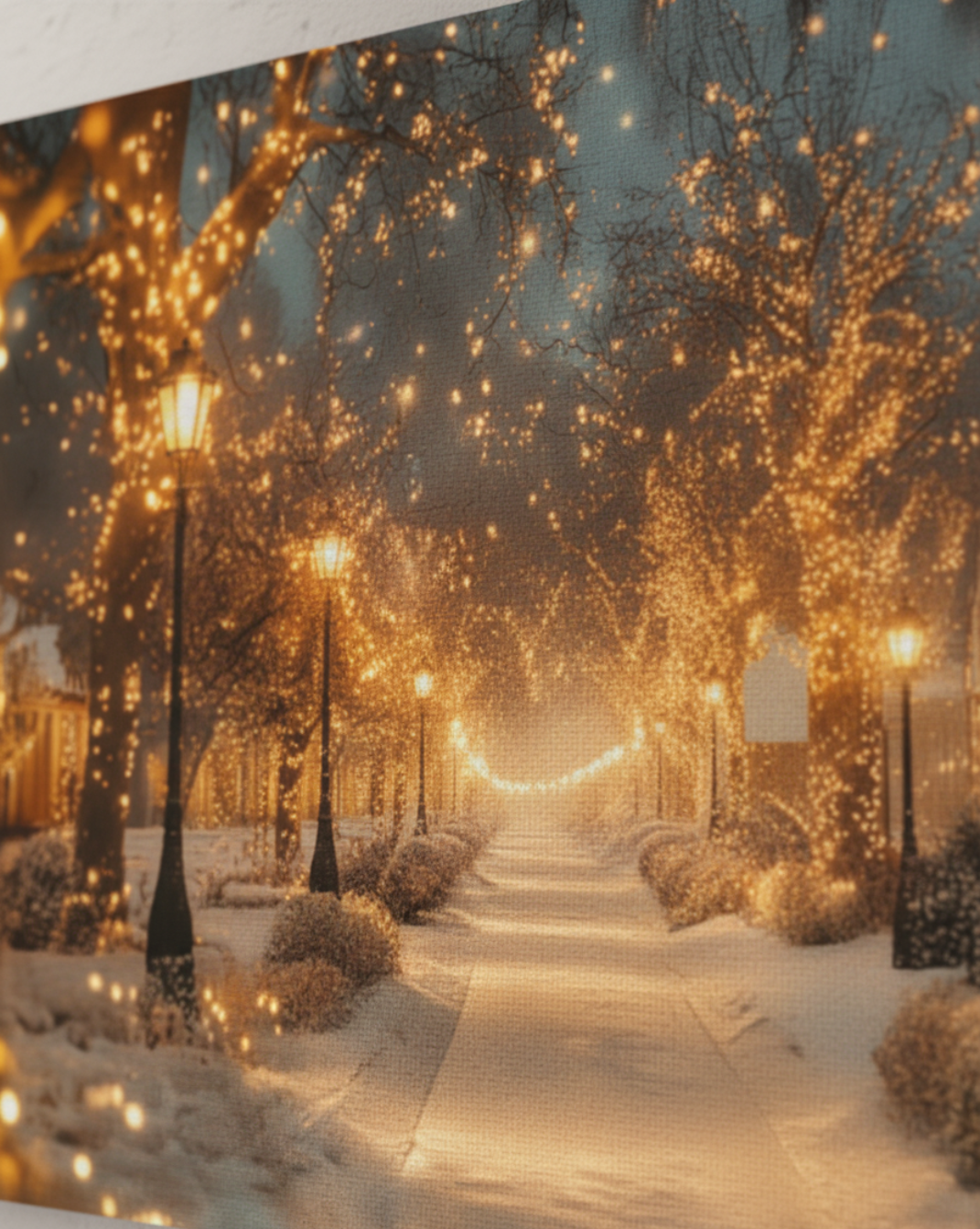 Canvas schilderij - Winter glow