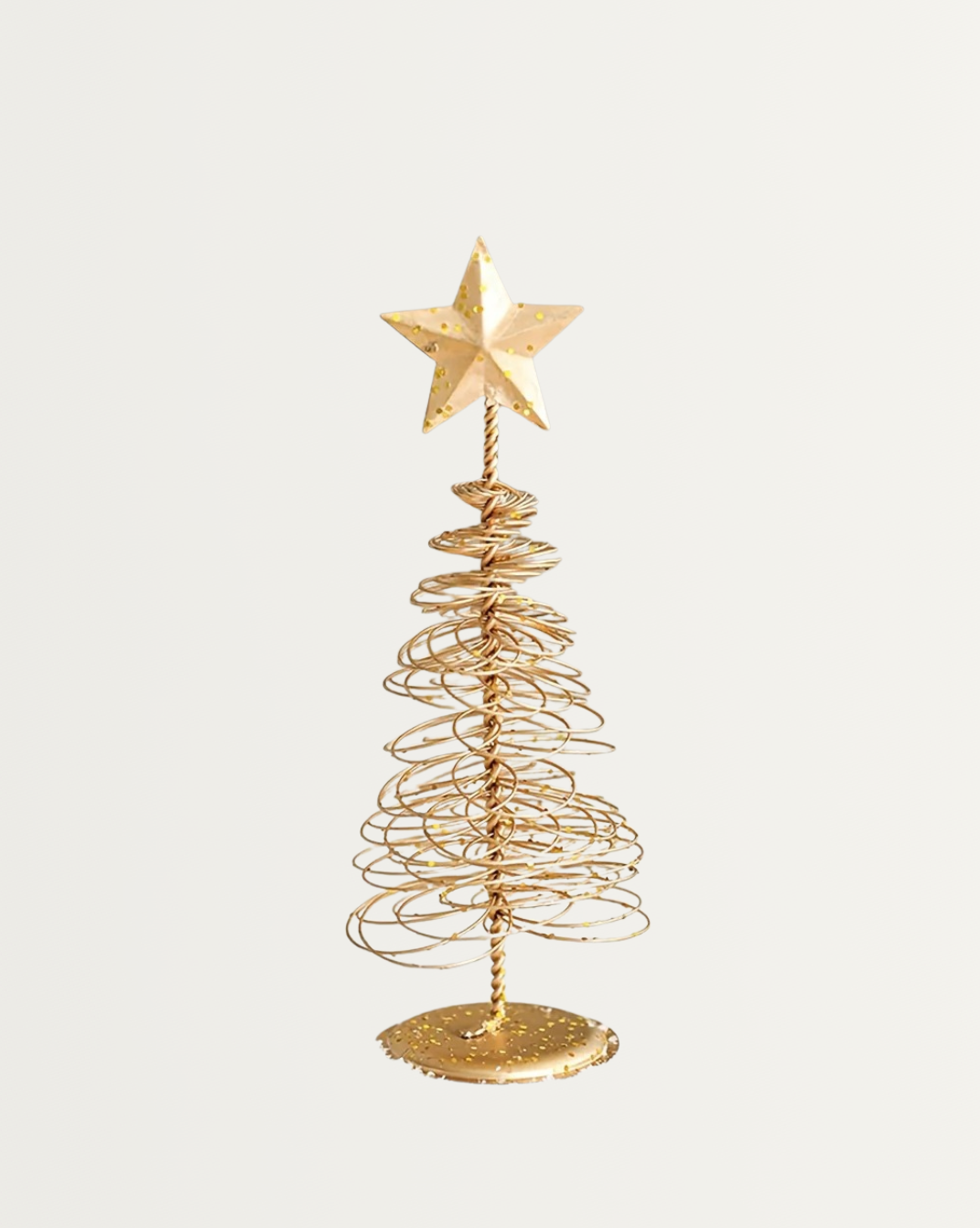 Vintage gouden ijzeren kerstboom decor
