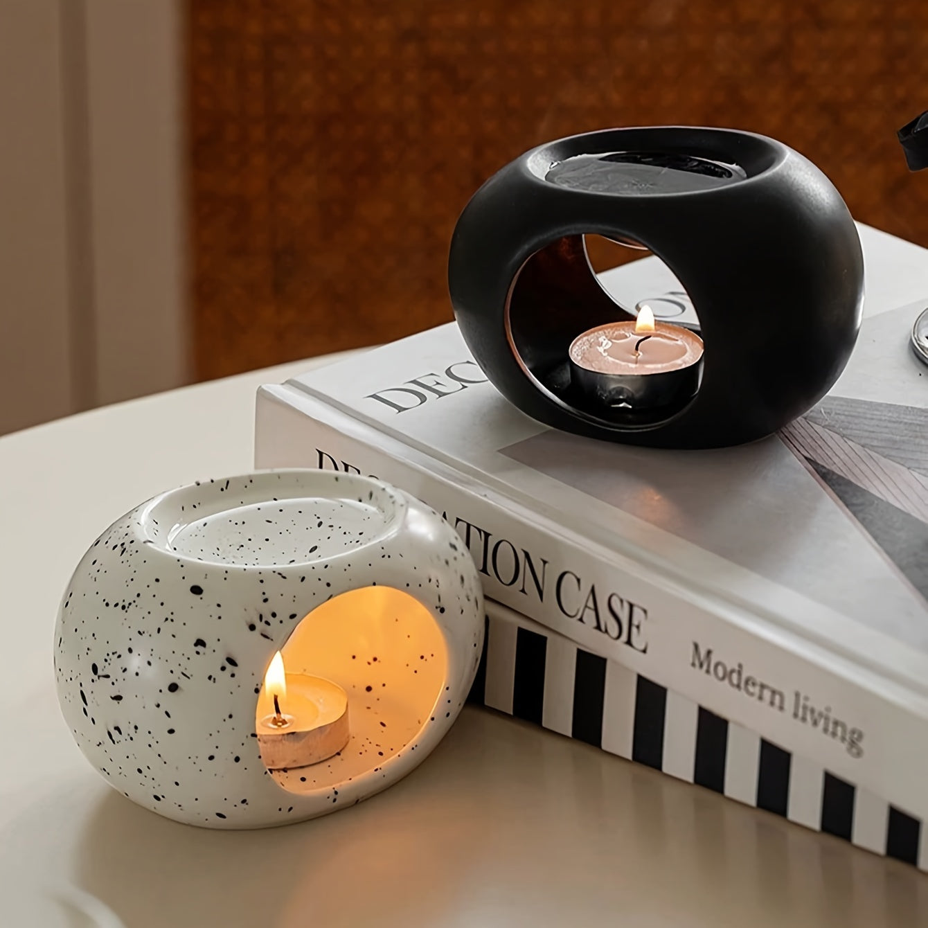 Keramische Kaarshouder - Nordic Stijl Voor Slaapkamer en Badkamer