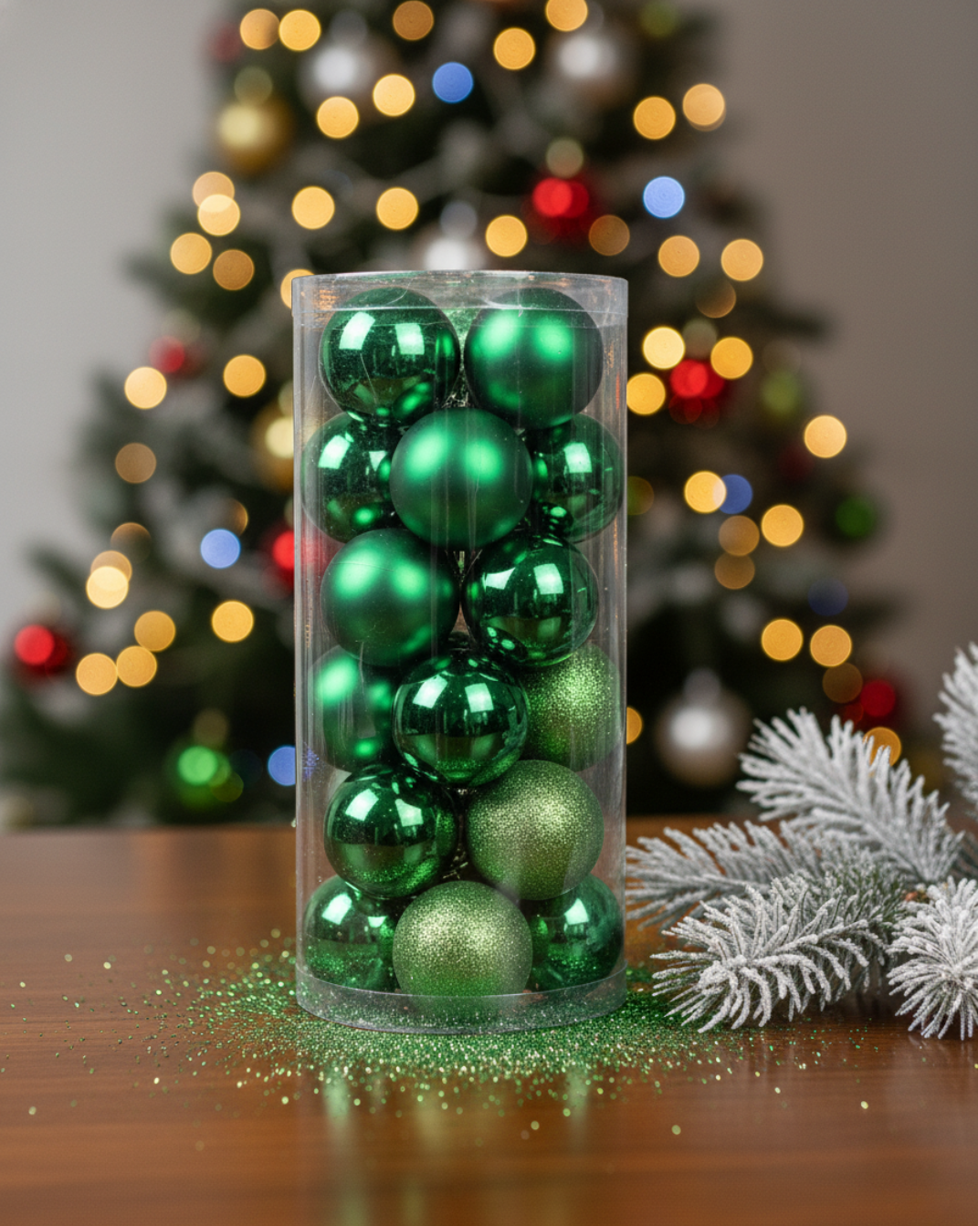 Basic kerstballen - 24 stuks