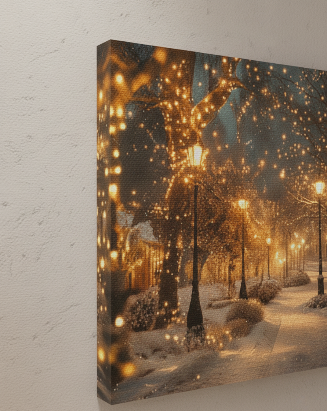 Canvas schilderij - Winter glow