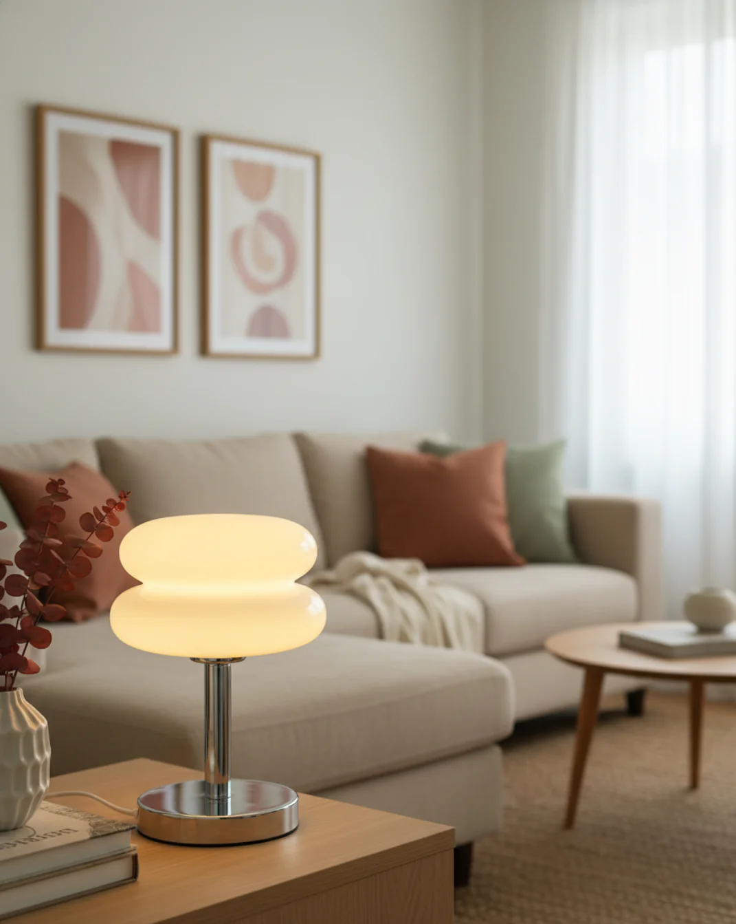 Glazen Tafel Lamp - Trichromatische Dimming