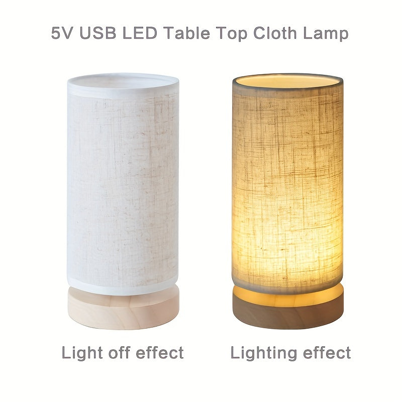 Moderne Houten Tafellamp met Verstelbare LED Verlichting – Eenvoudig en Creatief Nachtlampje