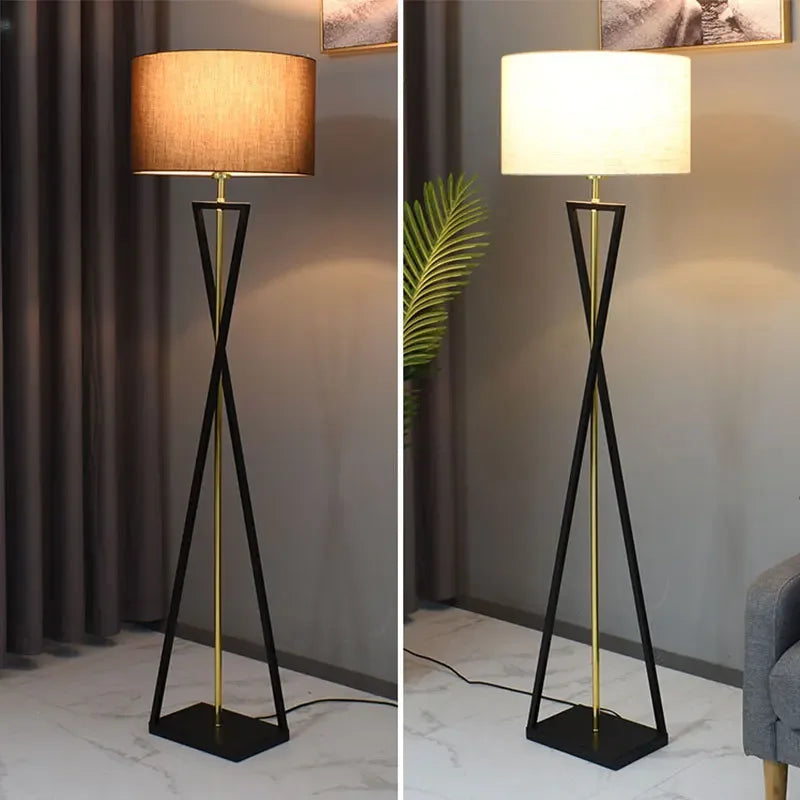 Vloerlamp Zwart - Moderne Nordic Staande Lamp voor Woonkamer en Slaapkamer