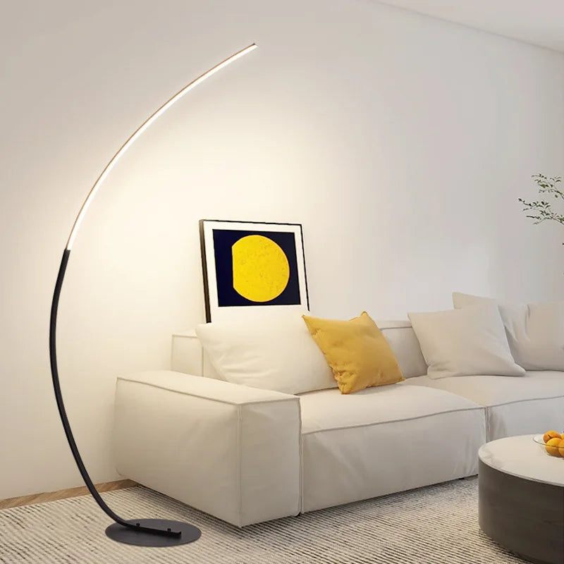 Nordic LED Hoekvloerlamp - Energiezuinig, Stijlvol en Ruimtebesparend