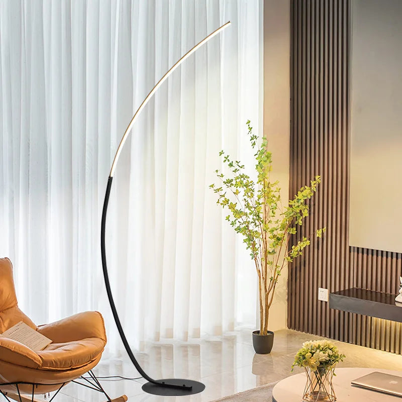 Nordic LED Hoekvloerlamp - Energiezuinig, Stijlvol en Ruimtebesparend