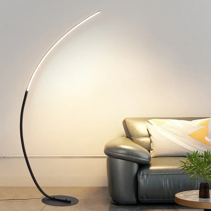 Nordic LED Hoekvloerlamp - Energiezuinig, Stijlvol en Ruimtebesparend