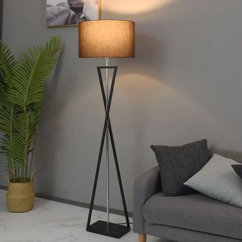 Vloerlamp Zwart - Moderne Nordic Staande Lamp voor Woonkamer en Slaapkamer