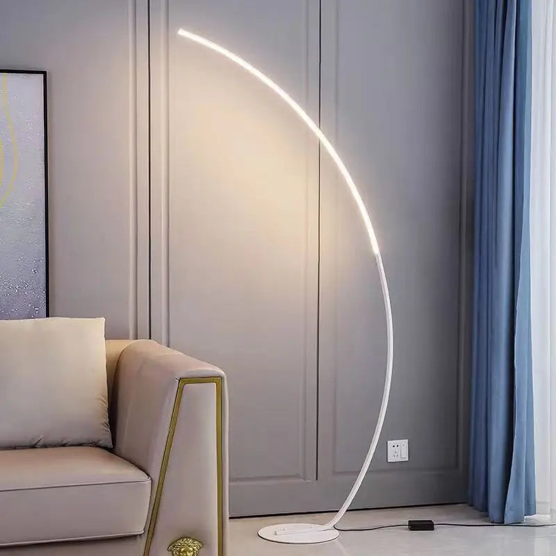 Nordic LED Hoekvloerlamp - Energiezuinig, Stijlvol en Ruimtebesparend