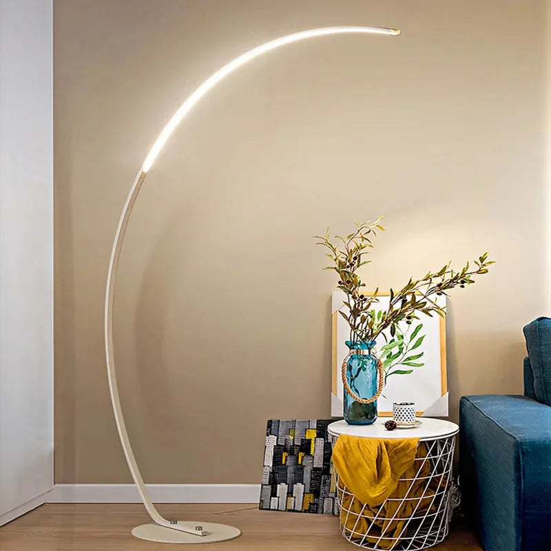 Nordic LED Hoekvloerlamp - Energiezuinig, Stijlvol en Ruimtebesparend