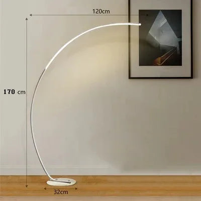 Nordic LED Hoekvloerlamp - Energiezuinig, Stijlvol en Ruimtebesparend