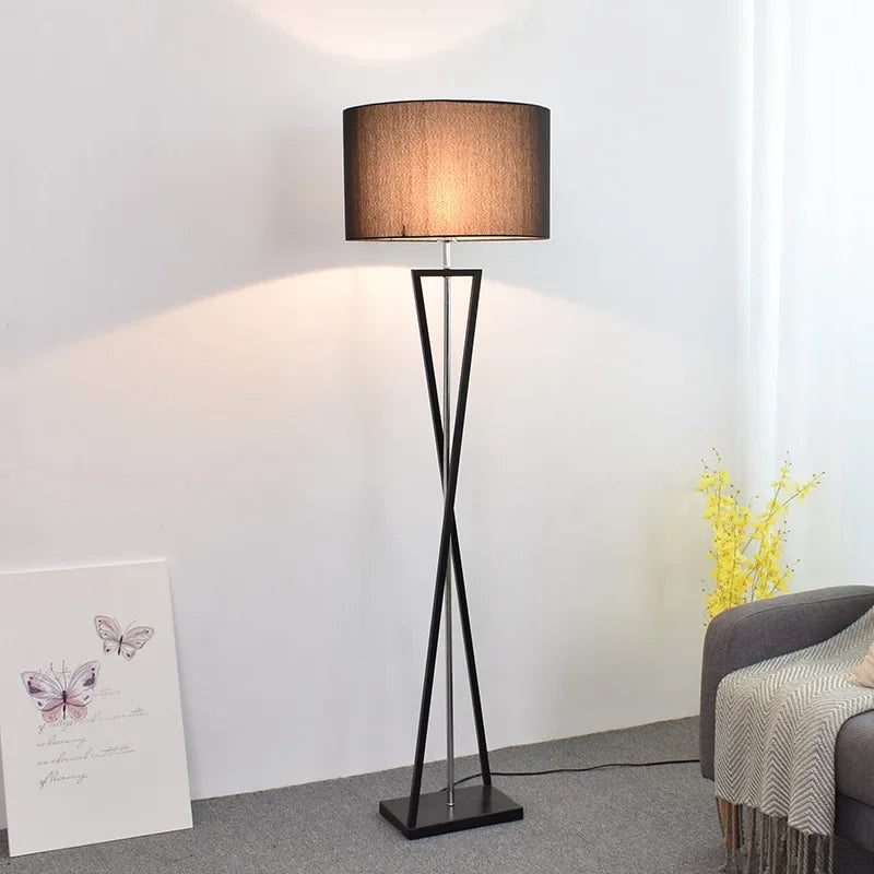 Vloerlamp Zwart - Moderne Nordic Staande Lamp voor Woonkamer en Slaapkamer