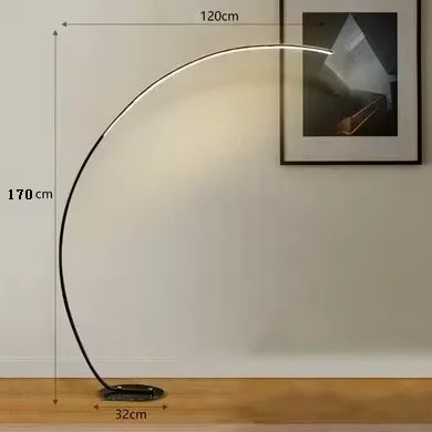 Nordic LED Hoekvloerlamp - Energiezuinig, Stijlvol en Ruimtebesparend