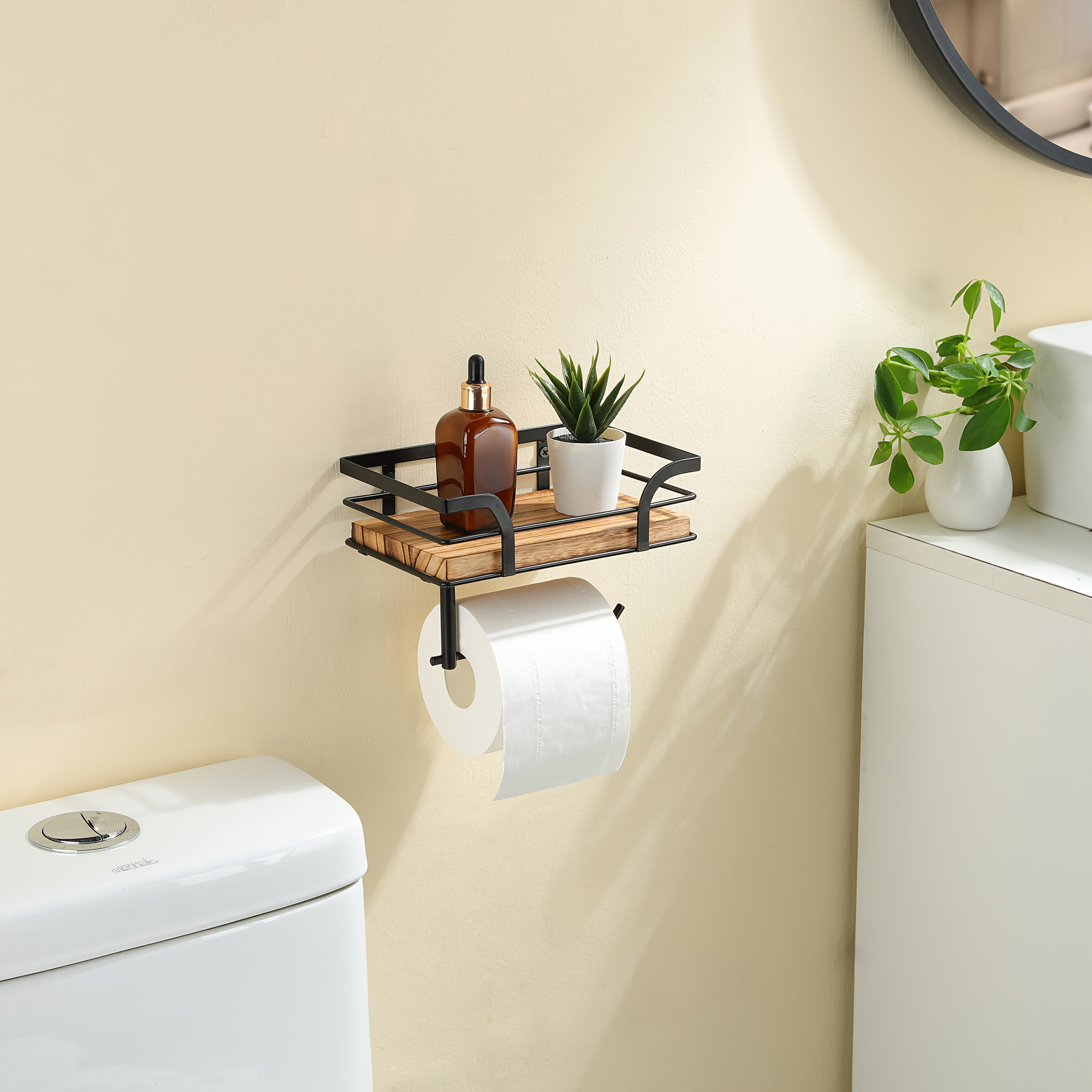 Wandmontage Toiletpapierhouder - Praktische Opbergoplossing voor Badkamer