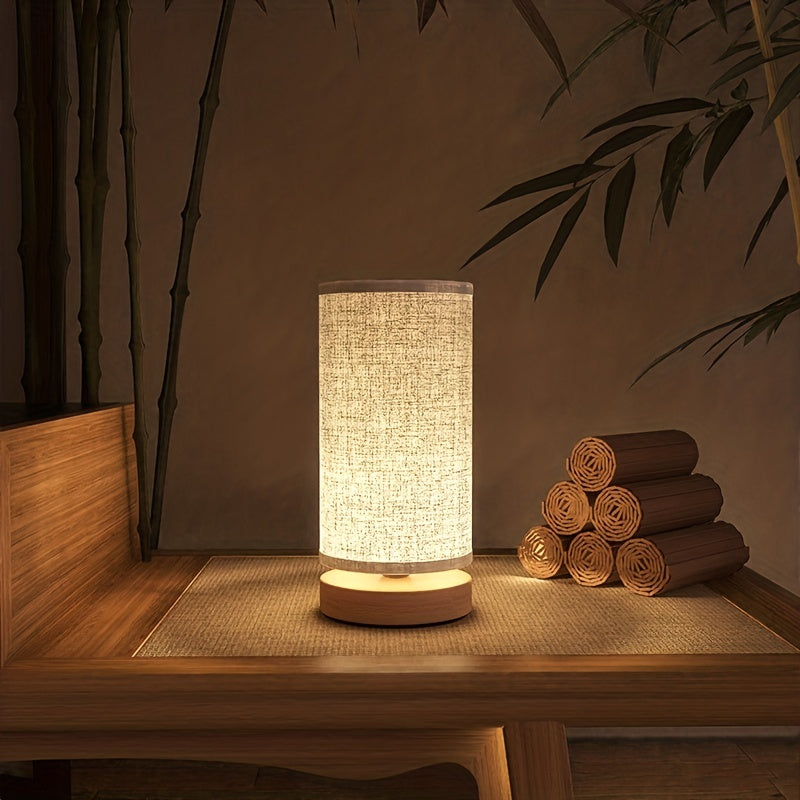 Moderne Houten Tafellamp met Verstelbare LED Verlichting – Eenvoudig en Creatief Nachtlampje
